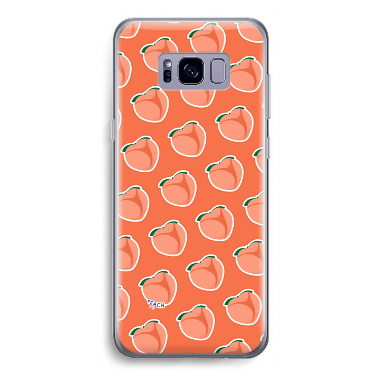 Just peachy: Samsung Galaxy S8 Transparant Hoesje