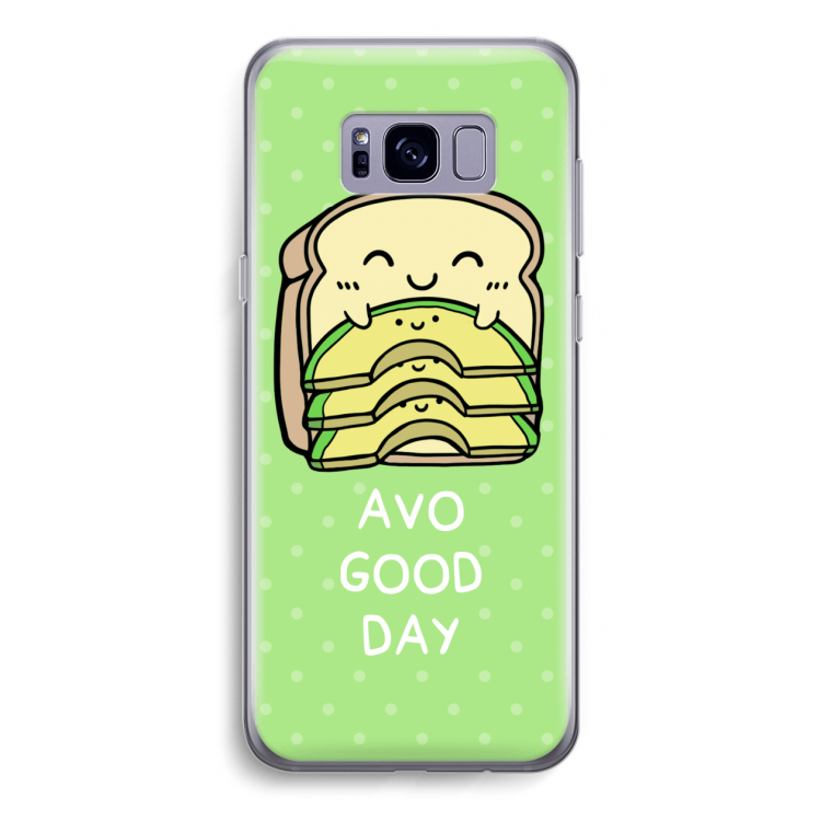 Avo Good Day: Samsung Galaxy S8 Transparant Hoesje