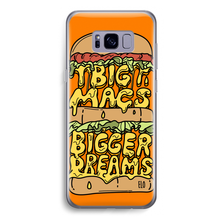 Big Macs Bigger Dreams: Samsung Galaxy S8 Transparant Hoesje