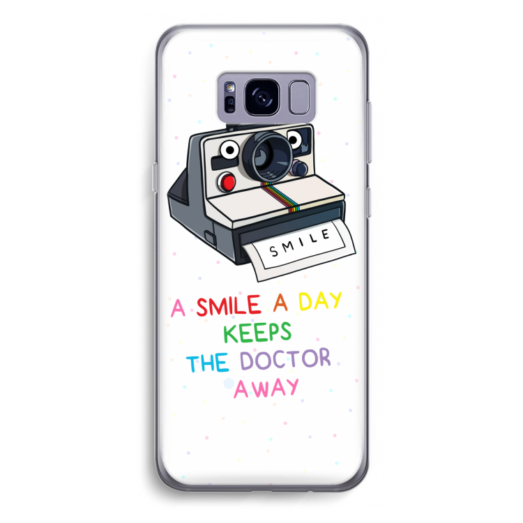 Smile: Samsung Galaxy S8 Transparant Hoesje