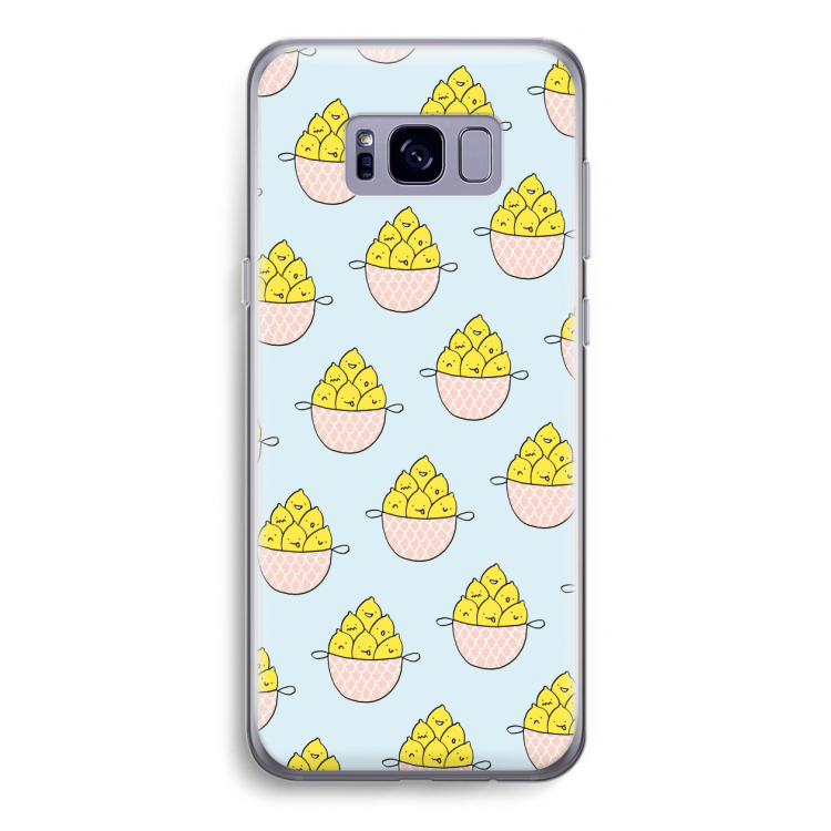 Citroenen: Samsung Galaxy S8 Transparant Hoesje