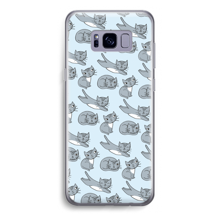 Poezen: Samsung Galaxy S8 Transparant Hoesje
