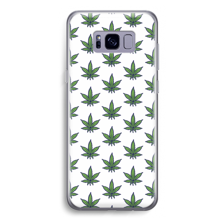 Weed: Samsung Galaxy S8 Transparant Hoesje