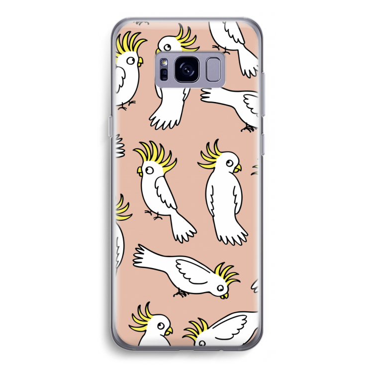 Papegaai: Samsung Galaxy S8 Transparant Hoesje