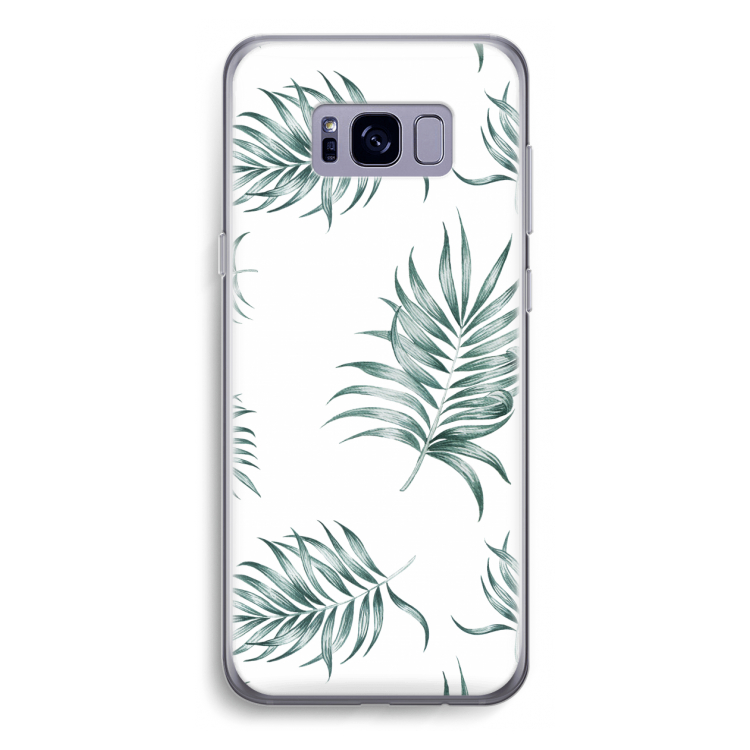 Simple leaves: Samsung Galaxy S8 Transparant Hoesje