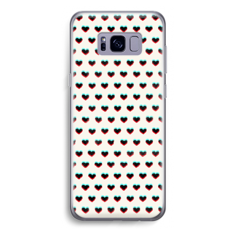 Hartjes: Samsung Galaxy S8 Transparant Hoesje