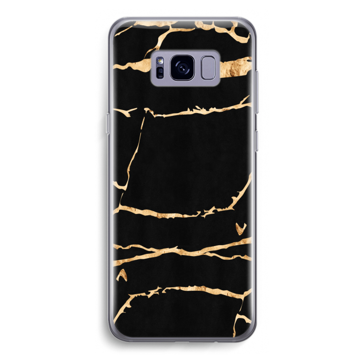 Gouden marmer: Samsung Galaxy S8 Transparant Hoesje
