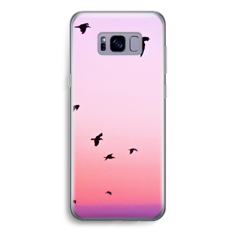 Fly away: Samsung Galaxy S8 Transparant Hoesje