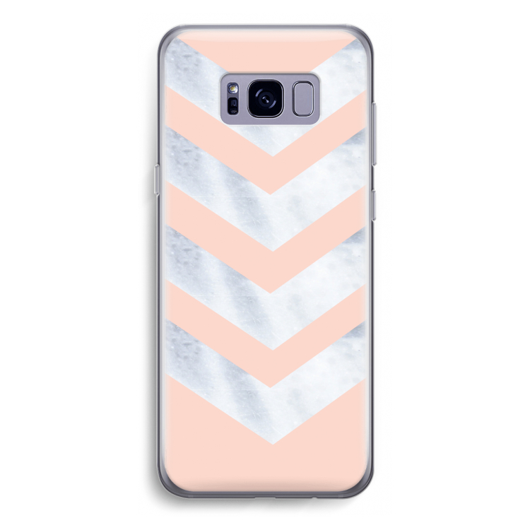 Marmeren pijlen: Samsung Galaxy S8 Transparant Hoesje