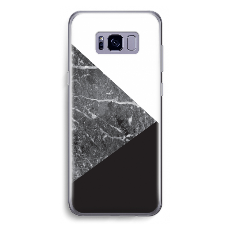 Combinatie marmer: Samsung Galaxy S8 Transparant Hoesje