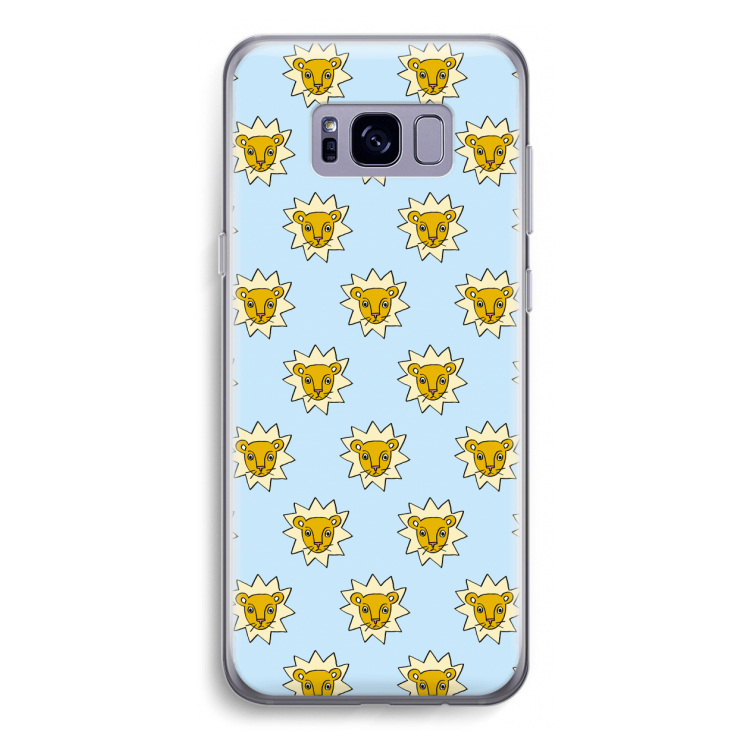 Leeuwenkoppen: Samsung Galaxy S8 Transparant Hoesje