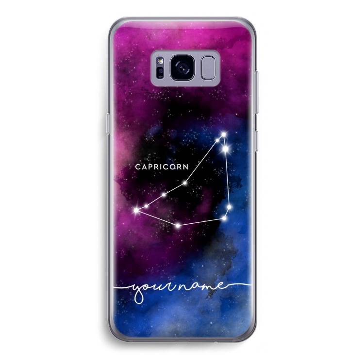 Sterrenbeeld - Donker: Samsung Galaxy S8 Transparant Hoesje