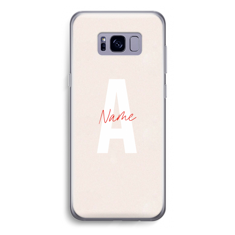 Strawberry Milkshake: Samsung Galaxy S8 Transparant Hoesje