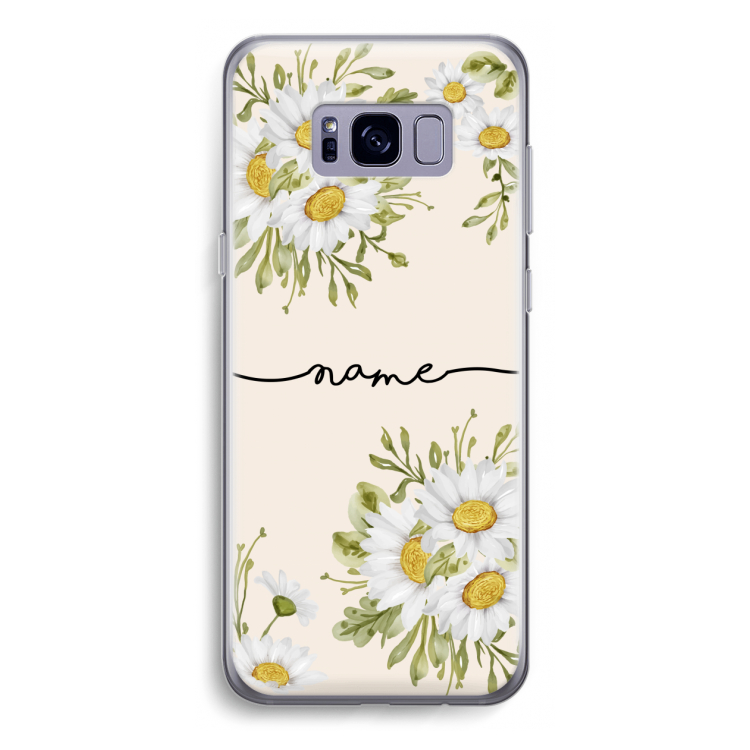 Daisies: Samsung Galaxy S8 Transparant Hoesje