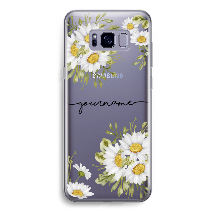 Daisies: Samsung Galaxy S8 Transparant Hoesje