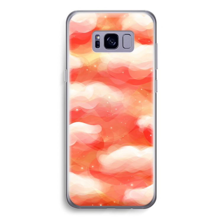 Lichte Wolken: Samsung Galaxy S8 Transparant Hoesje