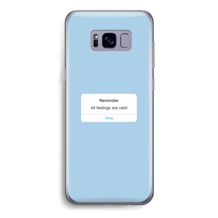 Reminder: Samsung Galaxy S8 Transparant Hoesje