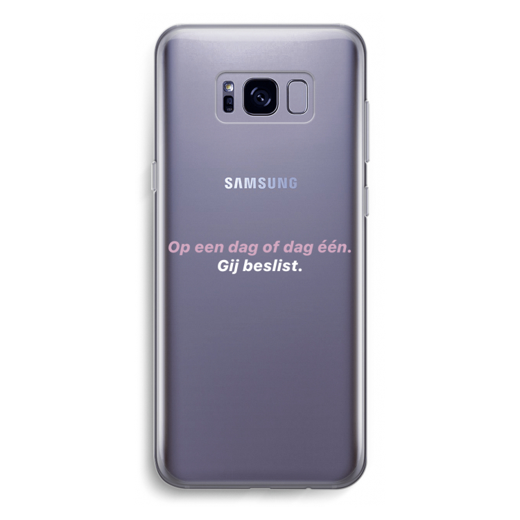 gij beslist: Samsung Galaxy S8 Transparant Hoesje