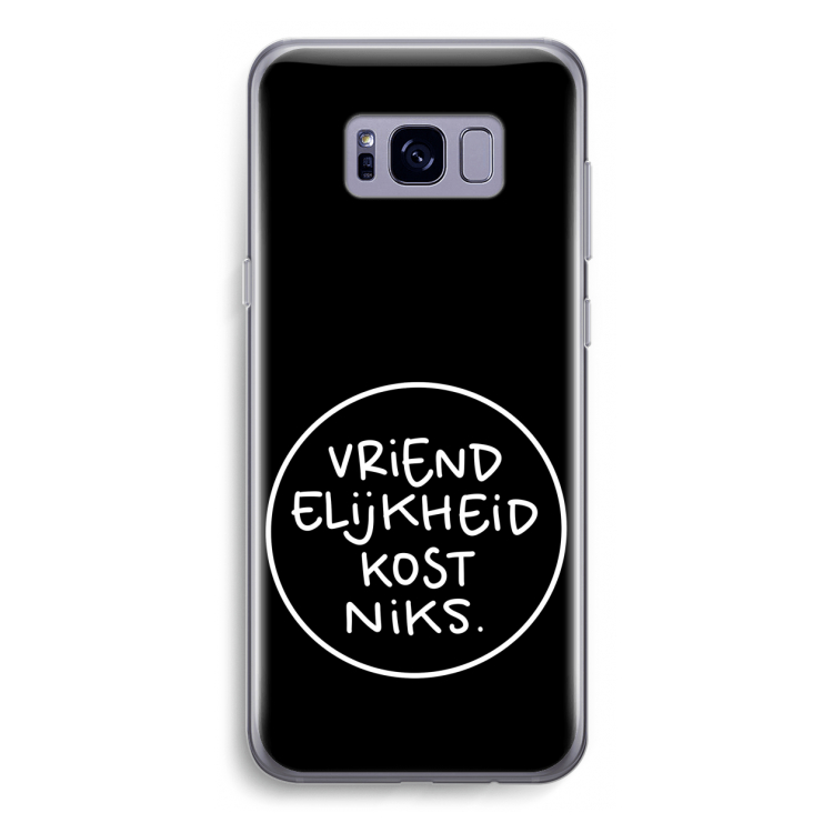 Vriendelijkheid: Samsung Galaxy S8 Transparant Hoesje