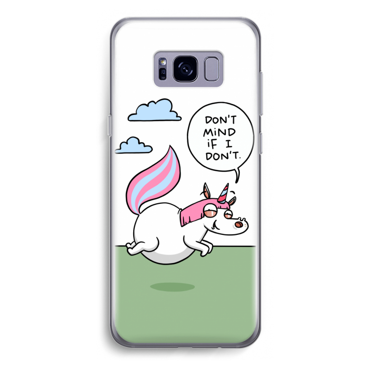 Unicorn: Samsung Galaxy S8 Transparant Hoesje