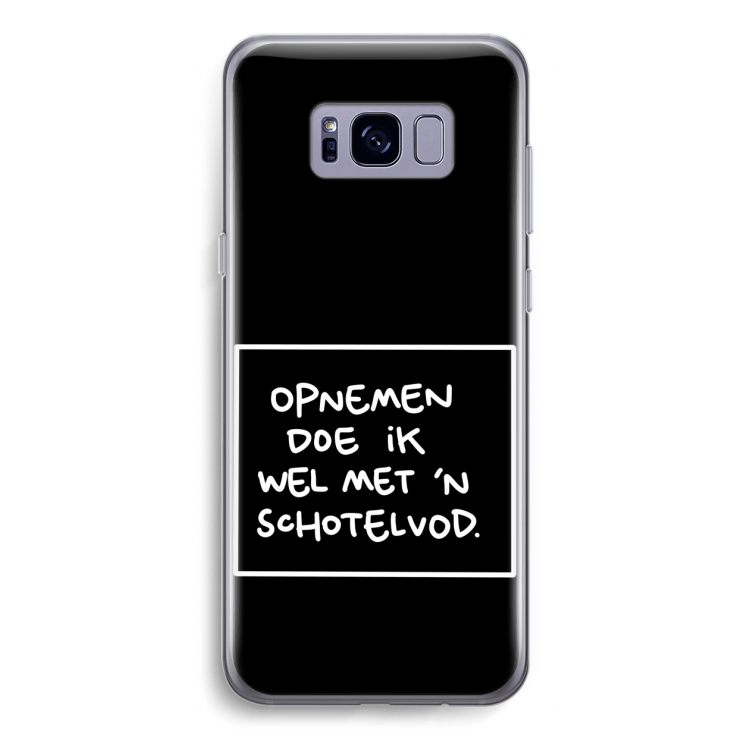 Schotelvod: Samsung Galaxy S8 Transparant Hoesje