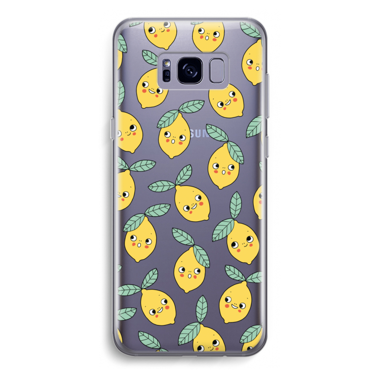 Citroenen: Samsung Galaxy S8 Transparant Hoesje