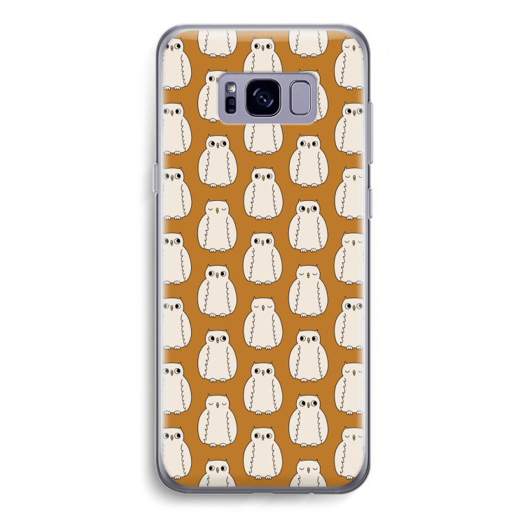Uilen: Samsung Galaxy S8 Transparant Hoesje