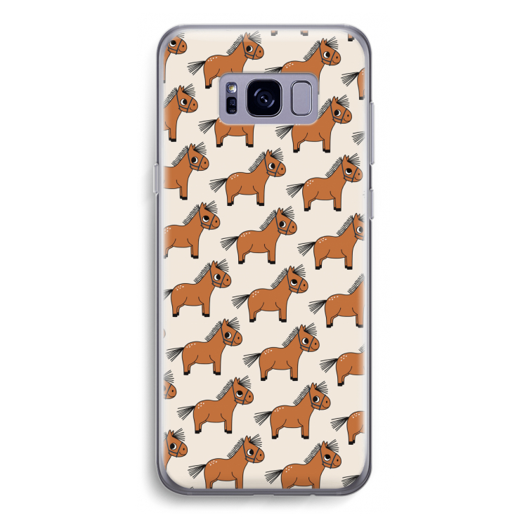 Pony: Samsung Galaxy S8 Transparant Hoesje