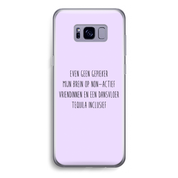 Tequila: Samsung Galaxy S8 Transparant Hoesje