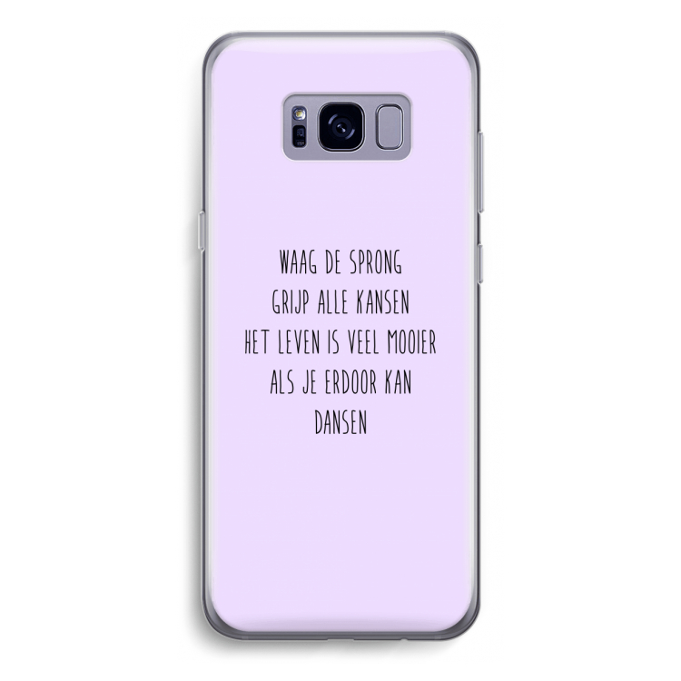 Sprong: Samsung Galaxy S8 Transparant Hoesje