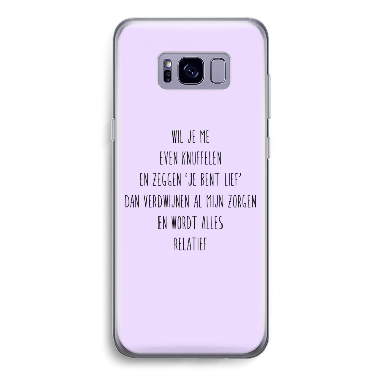 Relatief: Samsung Galaxy S8 Transparant Hoesje