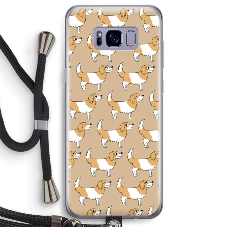 Doggy: Samsung Galaxy S8 Transparant Hoesje met koord