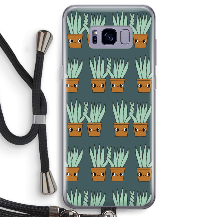 Sansevieria: Samsung Galaxy S8 Transparant Hoesje met koord
