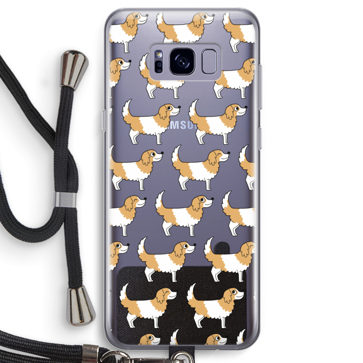 Doggy: Samsung Galaxy S8 Transparant Hoesje met koord