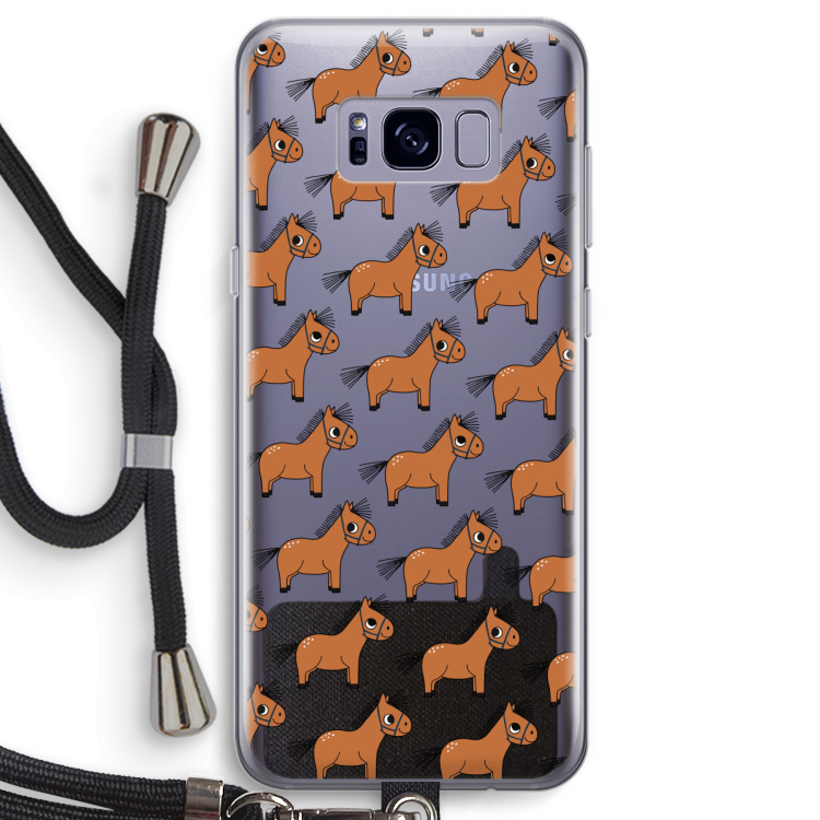 Pony: Samsung Galaxy S8 Transparant Hoesje met koord