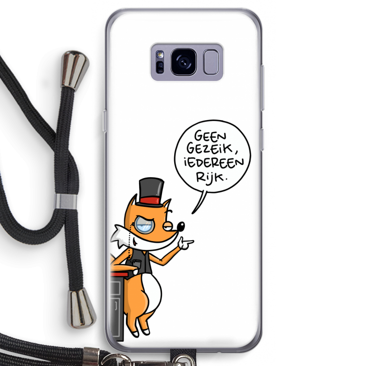 Geen Gezeik: Samsung Galaxy S8 Transparant Hoesje met koord