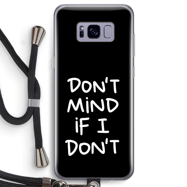 Don't Mind: Samsung Galaxy S8 Transparant Hoesje met koord