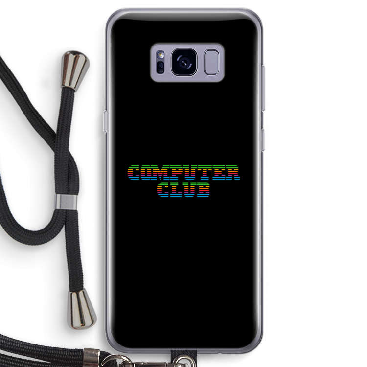 Retro: Samsung Galaxy S8 Transparant Hoesje met koord