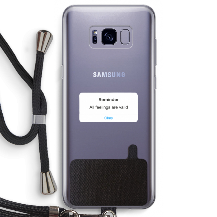 Reminder: Samsung Galaxy S8 Transparant Hoesje met koord