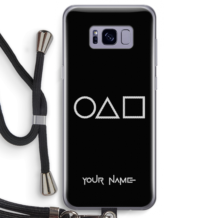 Squid Game: Samsung Galaxy S8 Transparant Hoesje met koord