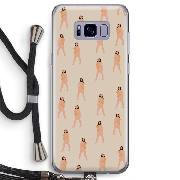 You're so golden: Samsung Galaxy S8 Transparant Hoesje met koord