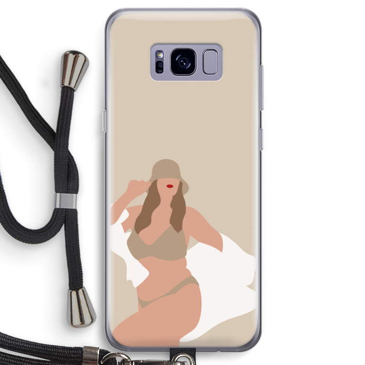 One of a kind: Samsung Galaxy S8 Transparant Hoesje met koord