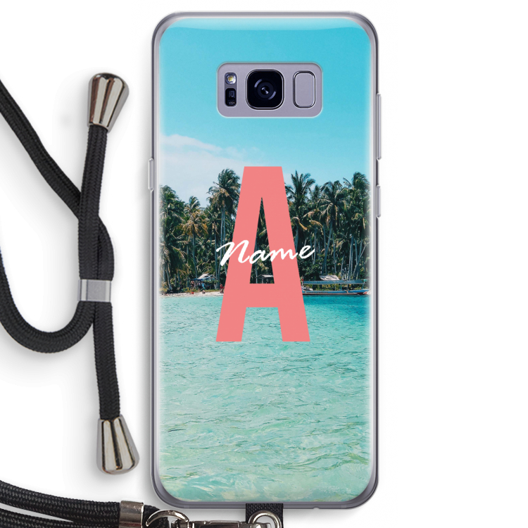 Pacific Dream: Samsung Galaxy S8 Transparant Hoesje met koord
