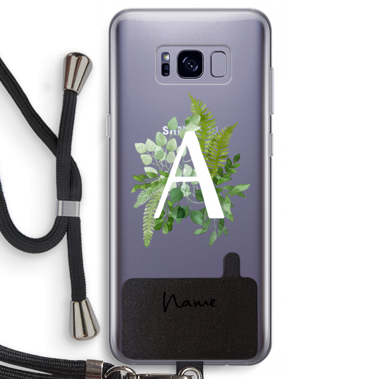 Green Brush: Samsung Galaxy S8 Transparant Hoesje met koord
