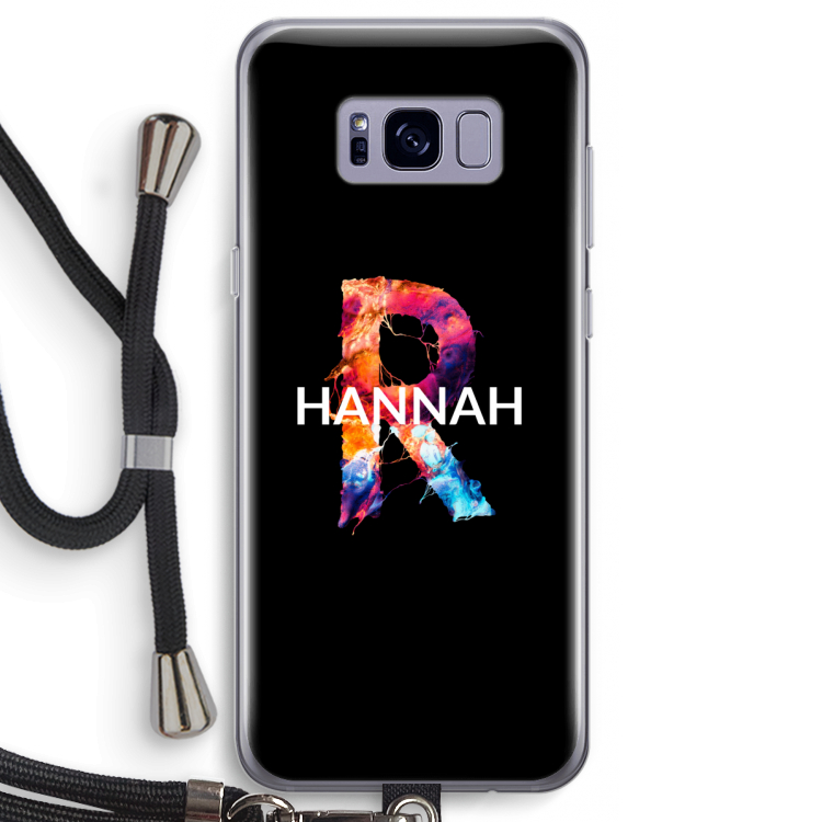 Abstract Spectrum: Samsung Galaxy S8 Transparant Hoesje met koord