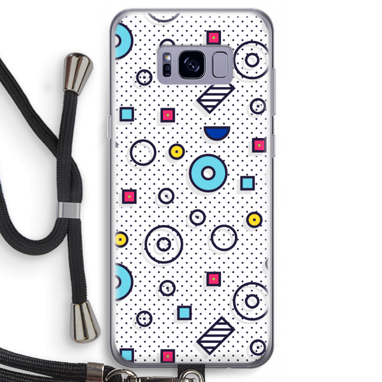 8-bit N°9: Samsung Galaxy S8 Transparant Hoesje met koord