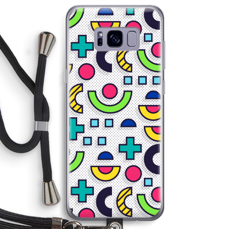 8-bit N°6: Samsung Galaxy S8 Transparant Hoesje met koord