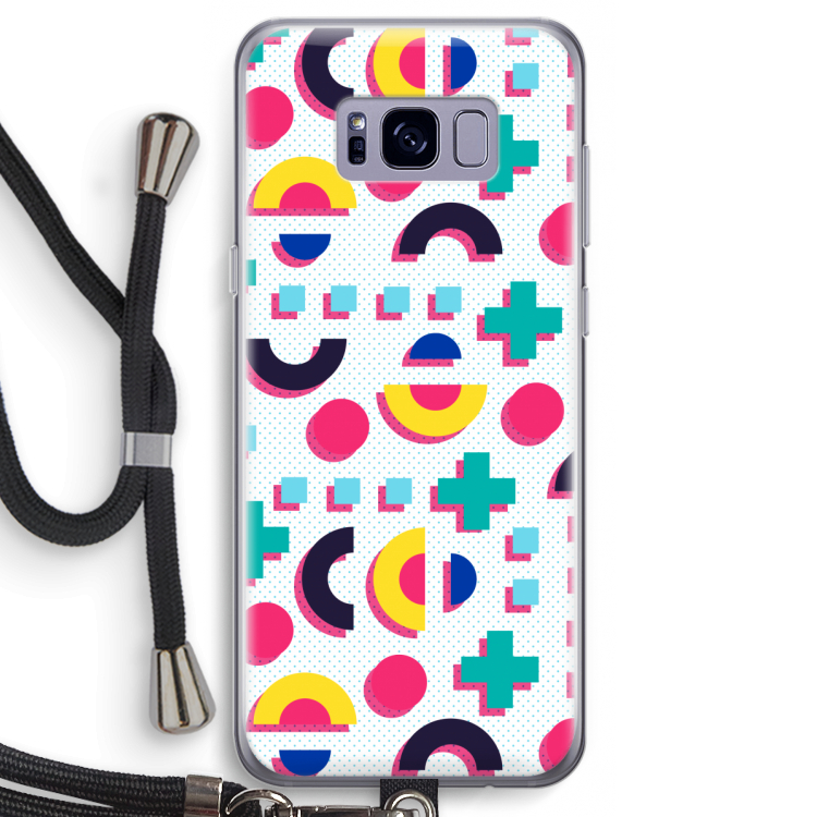 8-bit N°2: Samsung Galaxy S8 Transparant Hoesje met koord