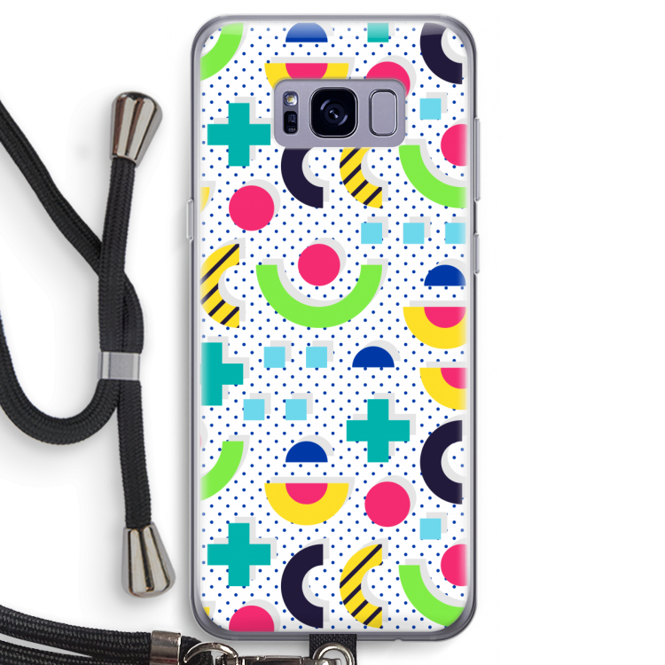8-bit N°1: Samsung Galaxy S8 Transparant Hoesje met koord