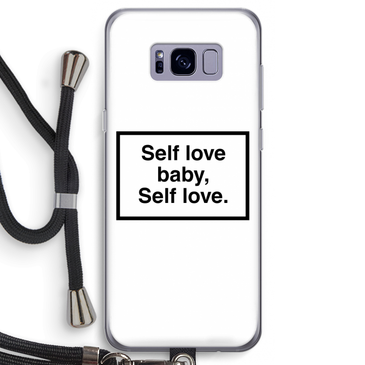 Self love: Samsung Galaxy S8 Transparant Hoesje met koord